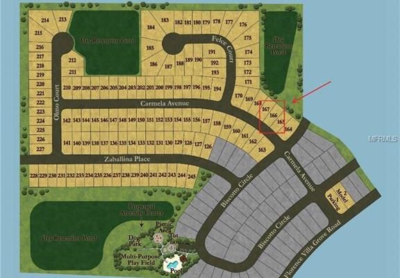 Map of Carmela Avenue in Kissimmee, FL, highlighting residential lots and community amenities, relevant to the real estate market report for 9109 Carmela Ave.