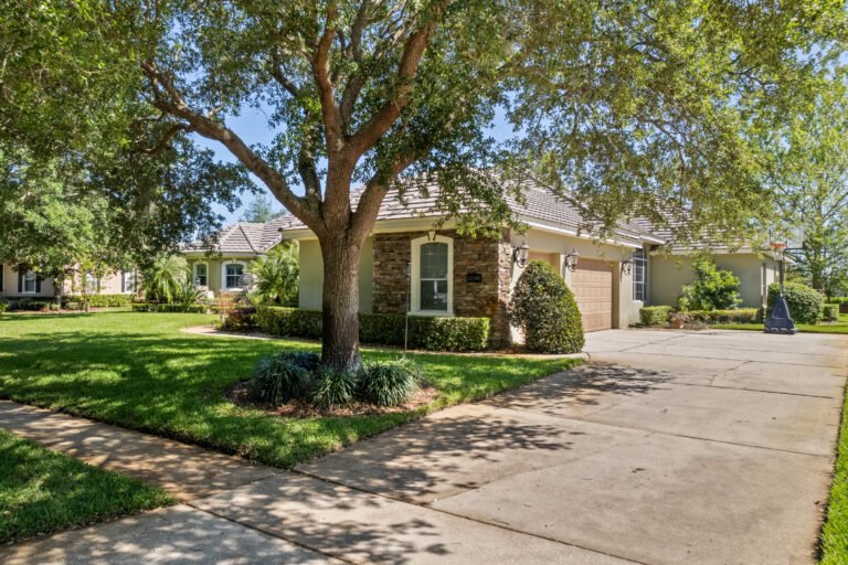 true one-story custom estate pool home on over half acre manicured lot behind the guard-gated entry of tildens grove, jacob grace court windermere fl